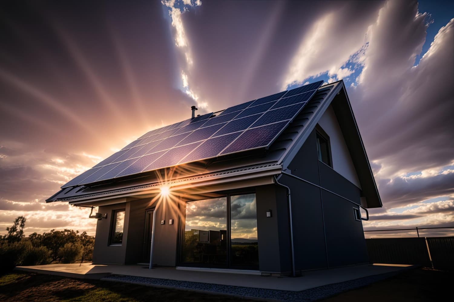 Solaranlage auf Haus